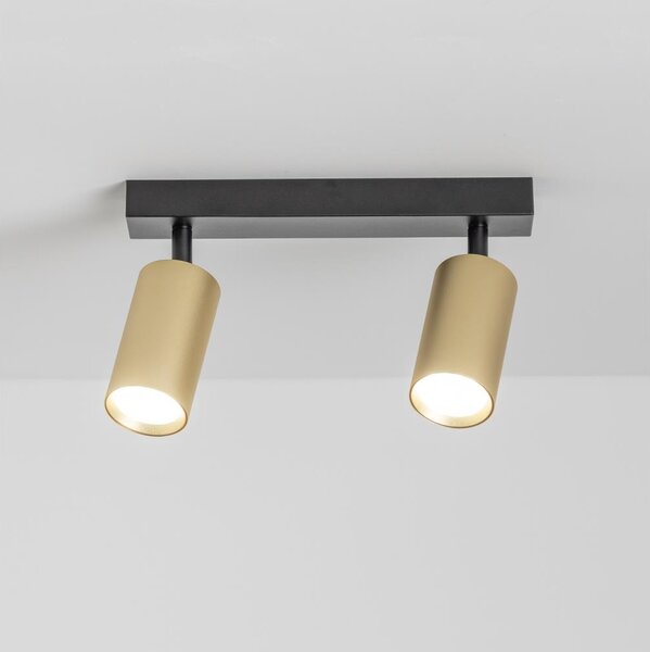 Brilagi - Bodové svítidlo SELE GOLDEN 2xGU10/30W/230V černá/zlatá