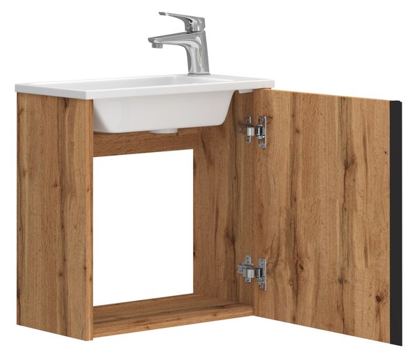 Lavedo Leo Wotan Oak 50 koupelnová skříňka s umyvadlem