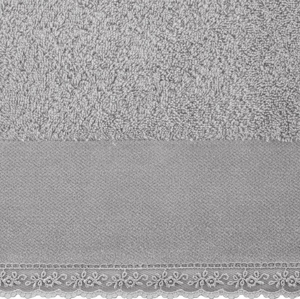 Eurofirany Bavlněný ručník Emi 50x90 cm šedý