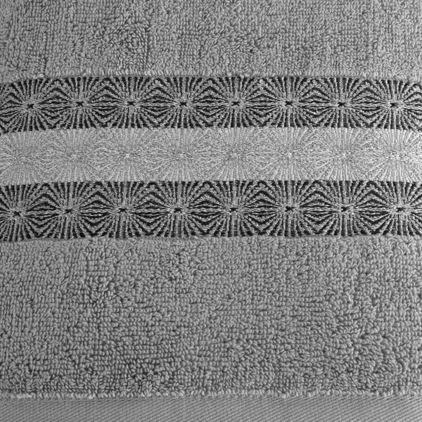 Eurofirany Bavlněný ručník Malika 50x90 cm světle šedý