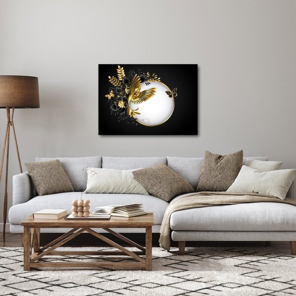 Obraz - Koule se zlatými motivy (70x50 cm)