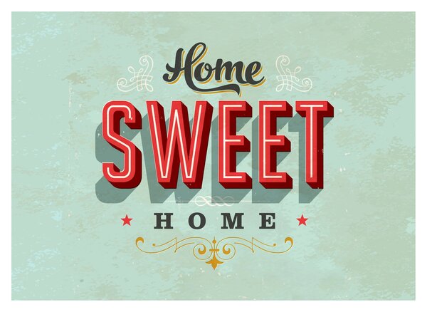 Obraz - Home sweet home (70x50 cm)