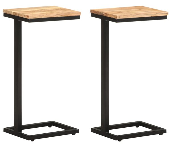 Odkládací stolky 2 ks 31,5x24,5x64,5 cm masivní akáciové dřevo 321971