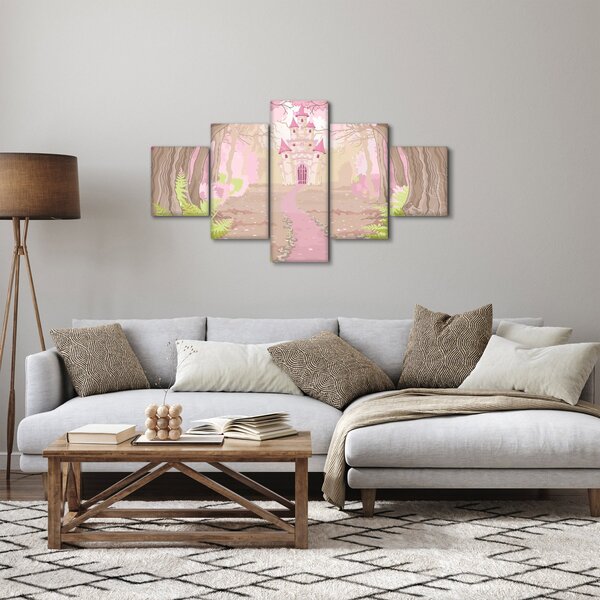 Obraz - Cesta do růžového království (125x70 cm)