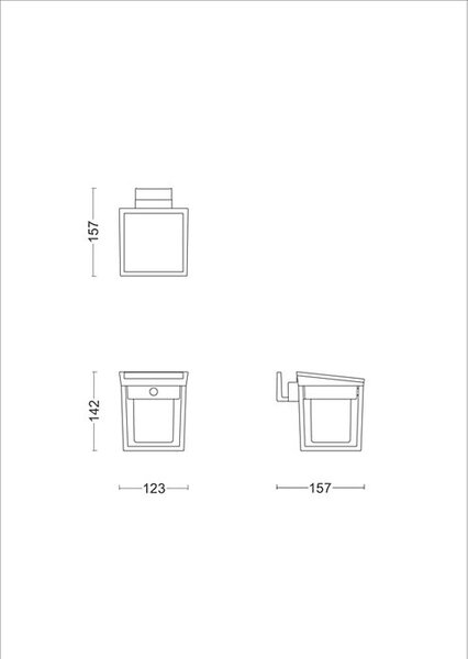 Blaise UltraEfficient solární LED svítidlo se senzorem 1,5W 250/20lm 3000K IP44, hranaté, antracit