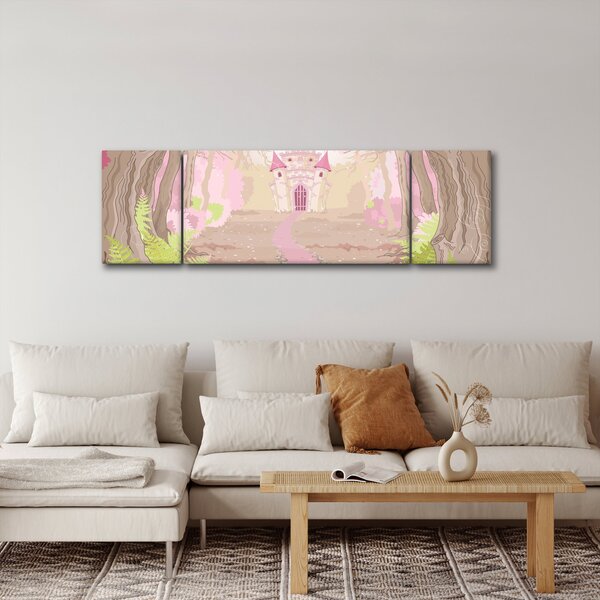 Obraz - Cesta do růžového království (170x50 cm)