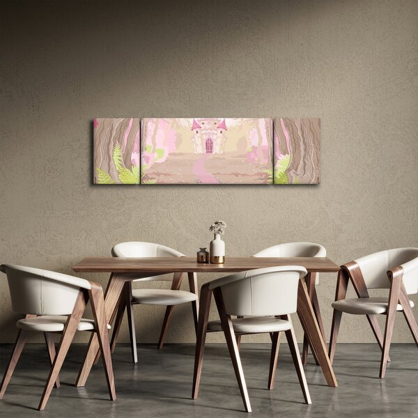 Obraz - Cesta do růžového království (170x50 cm)