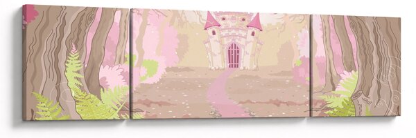 Obraz - Cesta do růžového království (170x50 cm)