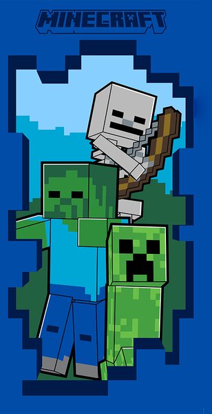 Carbotex Bavlněný froté ručníček 30x50 cm - Minecraft Creepeři