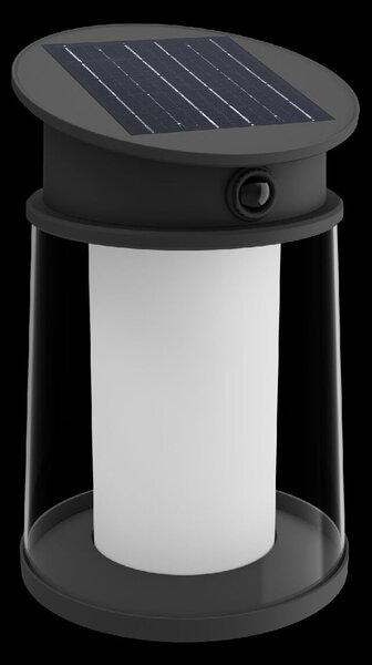 Juda UltraEfficient solární LED svítidlo se senzorem 3,2W 500lm 2700K IP44 kulaté, černé