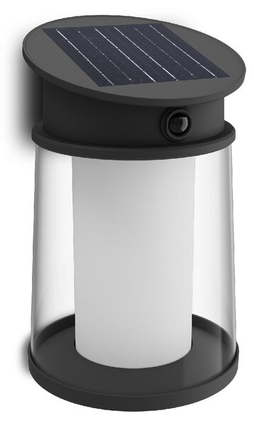 Juda UltraEfficient solární LED svítidlo se senzorem 3,2W 500lm 2700K IP44 kulaté, černé
