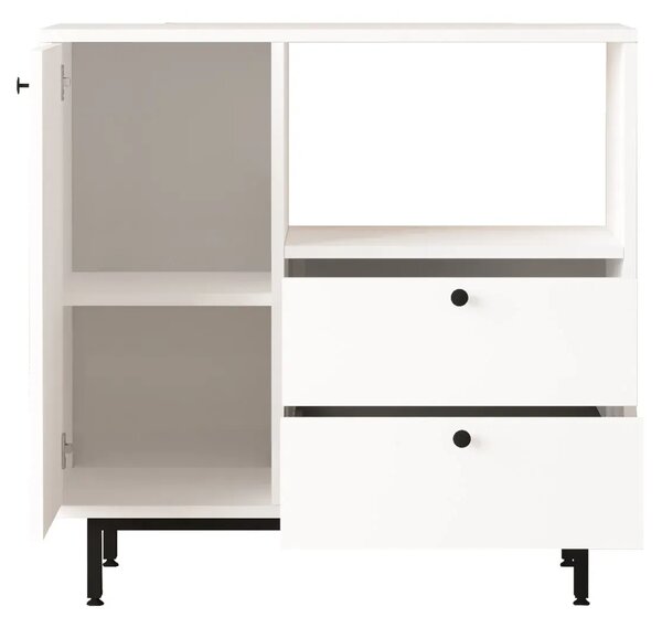 Skříňka na mikrovlnku Houseland Royce 01 bílá