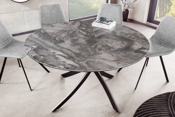 Kulatý jídelní stůl ALPINE TAUPE 120 CM keramika Nábytek | Jídelní prostory | Jídelní stoly | Kulaté