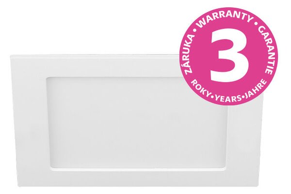 PN22400005 LED DOWNLIGHT vestavné svít.hranaté 6W,540lm,3000-6000K,IP44,bílá,11,5x 11,5cm