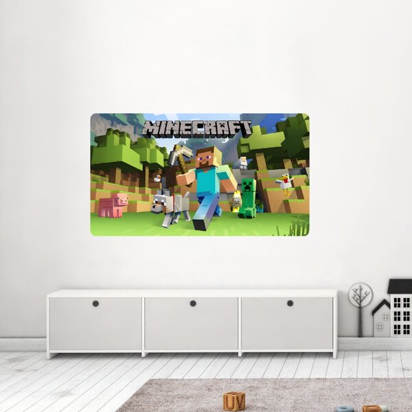 PIPPER. Textilní samolepka na zeď "Minecraft" Velikost: 60cm