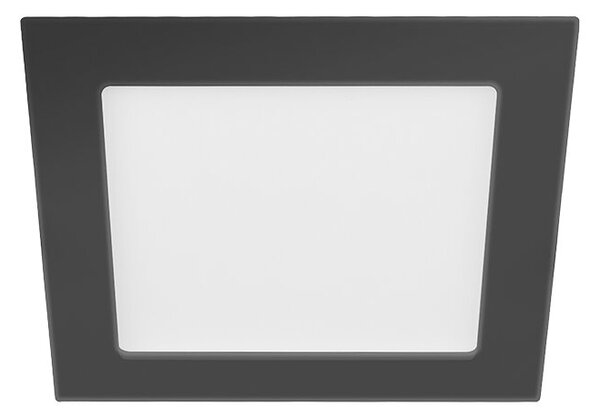 PN22400013 LED DOWNLIGHT vestavné svít.hranaté 6W,540lm,3000-6000K,IP44,černá,11,5x 11,5cm