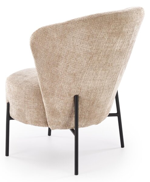 HALMAR Čalouněné designové křeslo CEZAR béžové