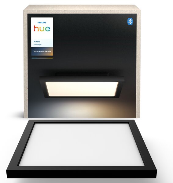 Hue Aurelle přisazený LED panel SQ S (čtverec) 30x30cm, černá