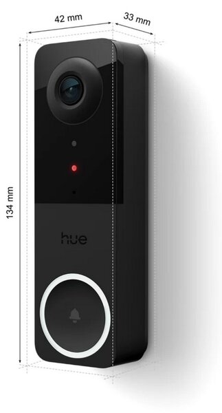 Hue Secure kabelový videozvonek 12V, Zigbee/Bluetooth