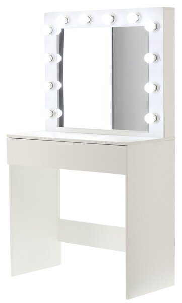Toaletní stolek PEARL se zrcadlem a LED osvětlením PHO9452