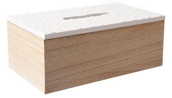 Dřevěný box na papírové kapesníky 24 x 14 cm