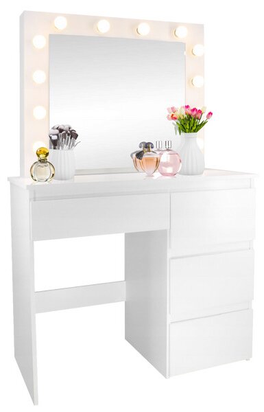 Toaletní stolek BELLA se zrcadlem a LED osvětlením PHO4868