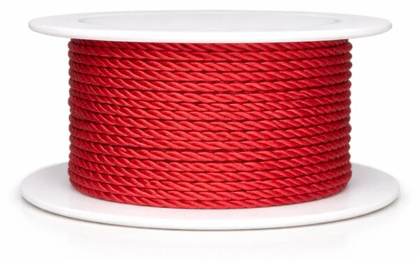 Provázek kroucený TwistCord Ruby Red červený 2mm x 4m ( 5,- Kč/m)
