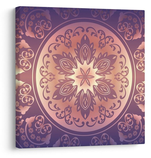 Obraz - Mandala na fialovém gradientu (30x30 cm)