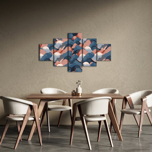 Obraz - Vlny a kopce (125x70 cm)