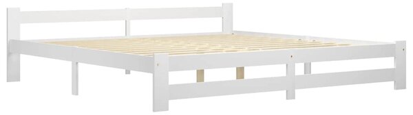 Rám postele bez matrace Bílý masiv borovice 200x200 cm 322004