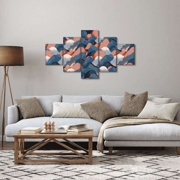 Obraz - Vlny a kopce (125x70 cm)