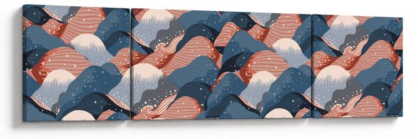 Obraz - Vlny a kopce (170x50 cm)