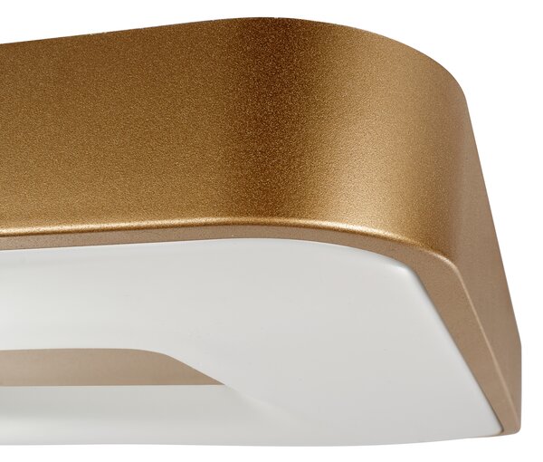 Mantra 7926 Coin Square, zlatohnědé stropní svítidlo s dálkovým ovladačem LED 80W 2700K-5000K, 44x44cm