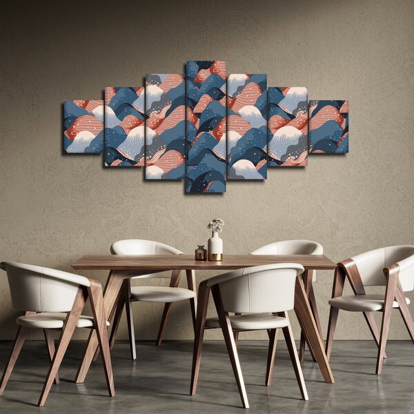 Obraz - Vlny a kopce (210x100 cm)