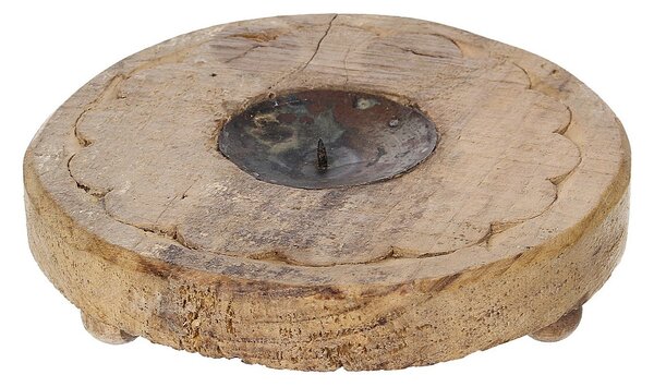 Svíčka podstavec Rustic Flame 15 cm