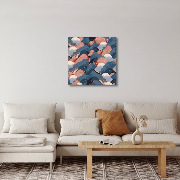 Obraz - Vlny a kopce (30x30 cm)