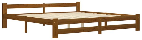 Rám postele bez matrace Honey Brown Masivní borovicové dřevo 322011