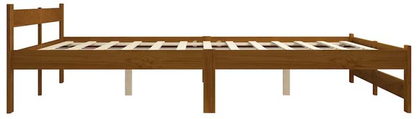 Rám postele bez matrace Honey Brown Masivní borovicové dřevo 322011