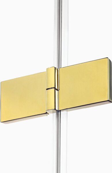 New Trendy Avexa Gold Shine sprchový kout 100x80 cm obdélníkový zlatá lesk/průhledné sklo EXK-1651