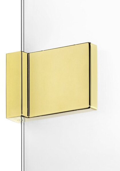New Trendy Avexa Gold Shine sprchové dveře 120 cm sklopné zlatá lesk/průhledné sklo EXK-1638