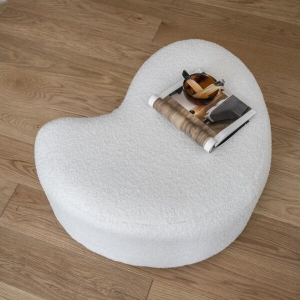 -25 % Dny MOMENTI– Krémově bílý čalouněný taburet Miuform Miuf 64 x 68 cm