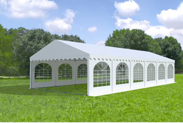Zahradní párty stan 5x12m MAX 2m - ohnivzdorný barva Bílá