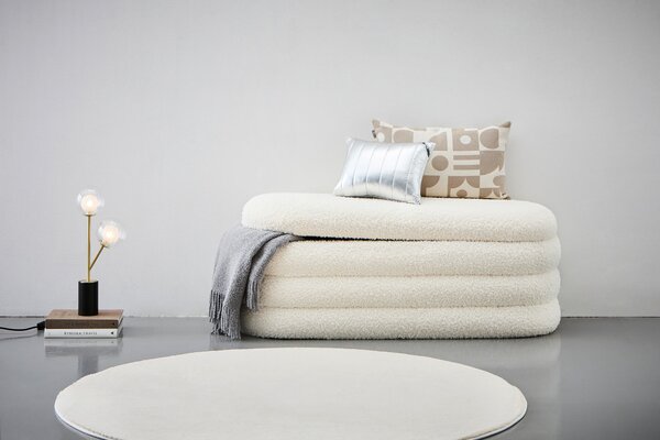 TABURETOVÁ LAVICE, textil, kompozitní dřevo, 130/50/46.5 cm MID.YOU - Online Only lavice, Online Only