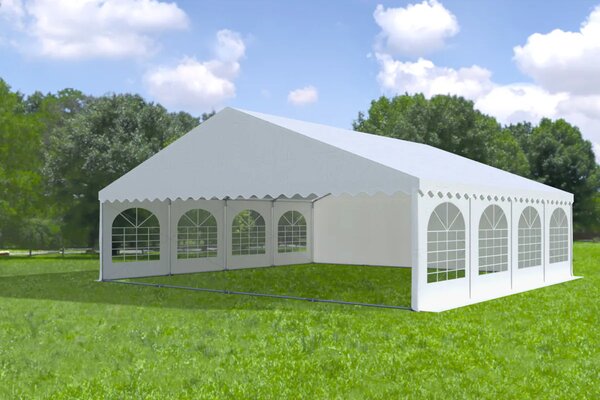 Zahradní párty stan 8x8m MAX 2m - ohnivzdorný barva Bílá