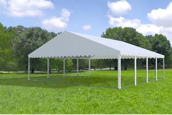 Zahradní párty stan 8x8m MAX 2m - ohnivzdorný barva Bílá