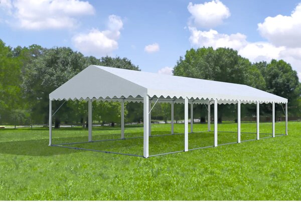 Zahradní párty stan 5x12m MAX 2m - ohnivzdorný barva Bílá