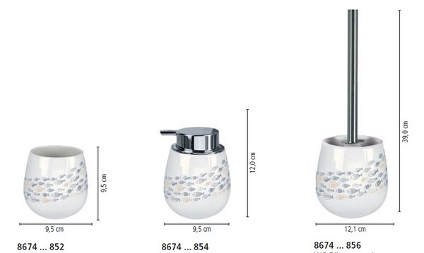 Kleine Wolke Sardinas dávkovač mýdla 350 ml keramika-bílá 8674783854