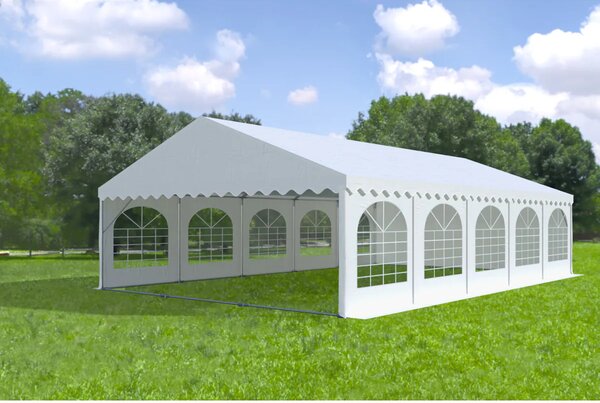 Zahradní párty stan 6x10m MAX 2m - ohnivzdorný barva Bílá