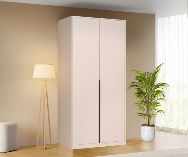 ŠATNÍ SKŘÍŇ S OTOČNÝMI DVEŘMI, kašmírová, 93/211/53 cm P & B - Šatní skříně, Online Only