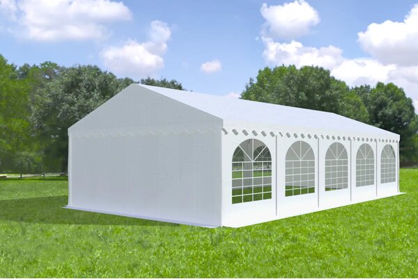 Zahradní párty stan 5x10m MAX 2m - ohnivzdorný barva Bílá